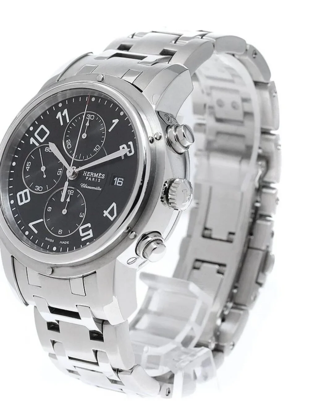HERMES Clipper chrono CP1.910 Date black Dial Automatic Men's Watch_959973